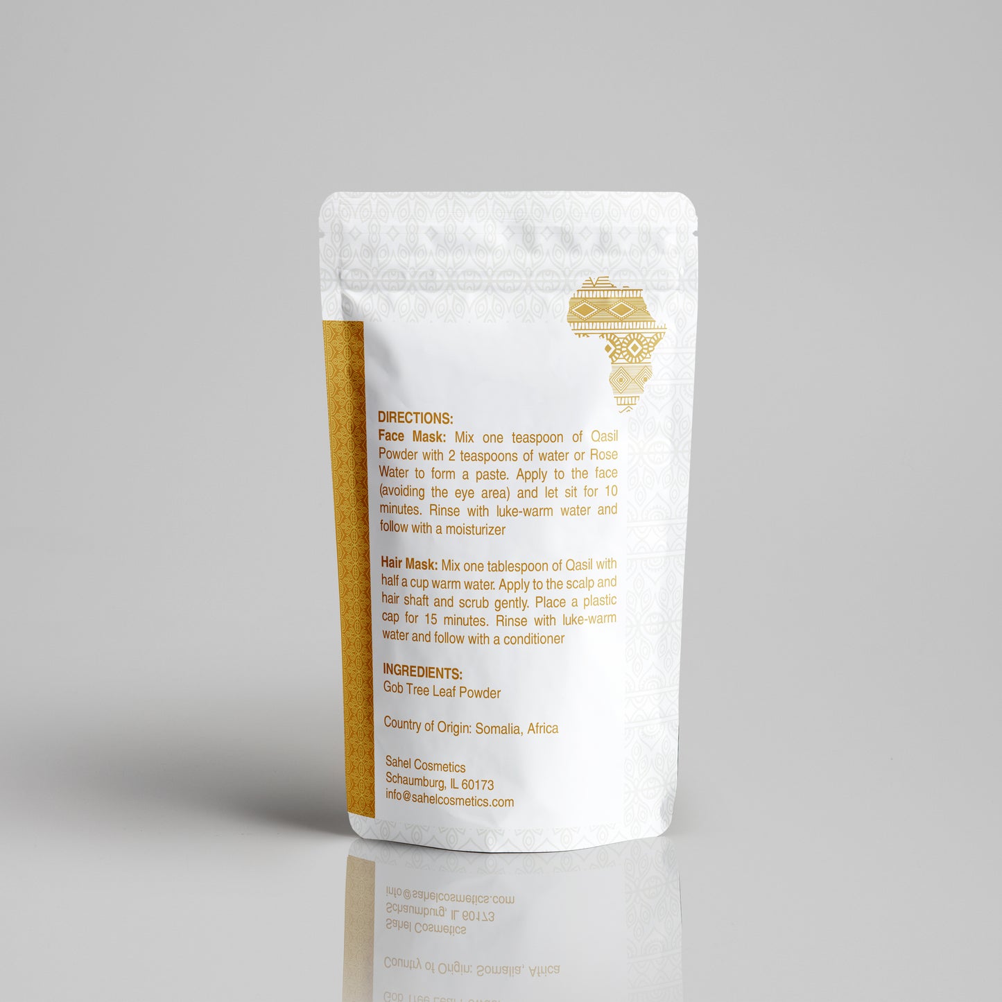 Qasil Powder Mask. Skin Brightening Mask and Hair Treatment