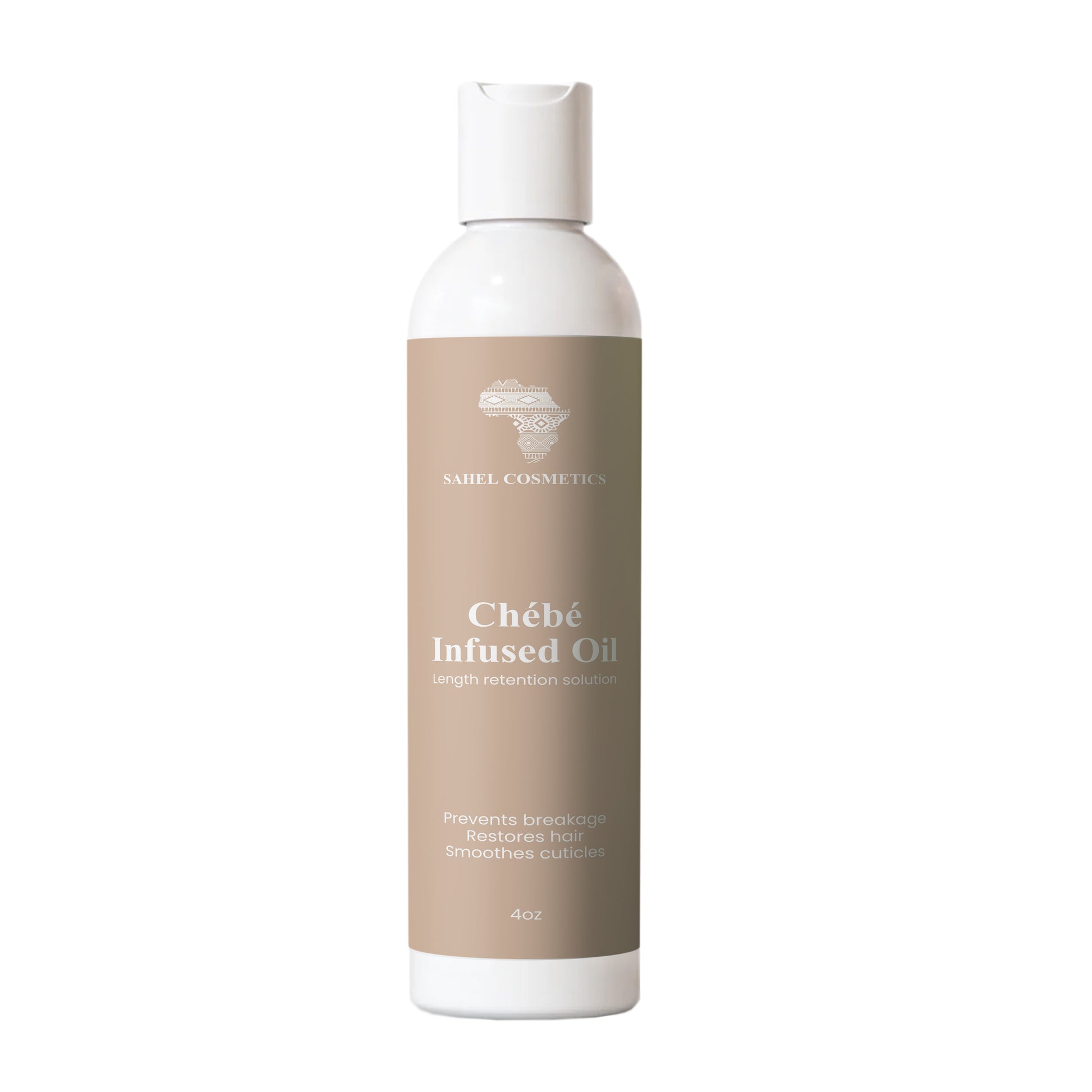 Chebe infused oil bottle for strengthening hair and reducing breakage